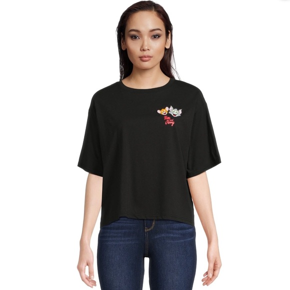 Tom‎ and Jerry Juniors’ Graphic Rubber Patch Tee with Short Sleeves Size S (3-5) - Picture 12 of 15